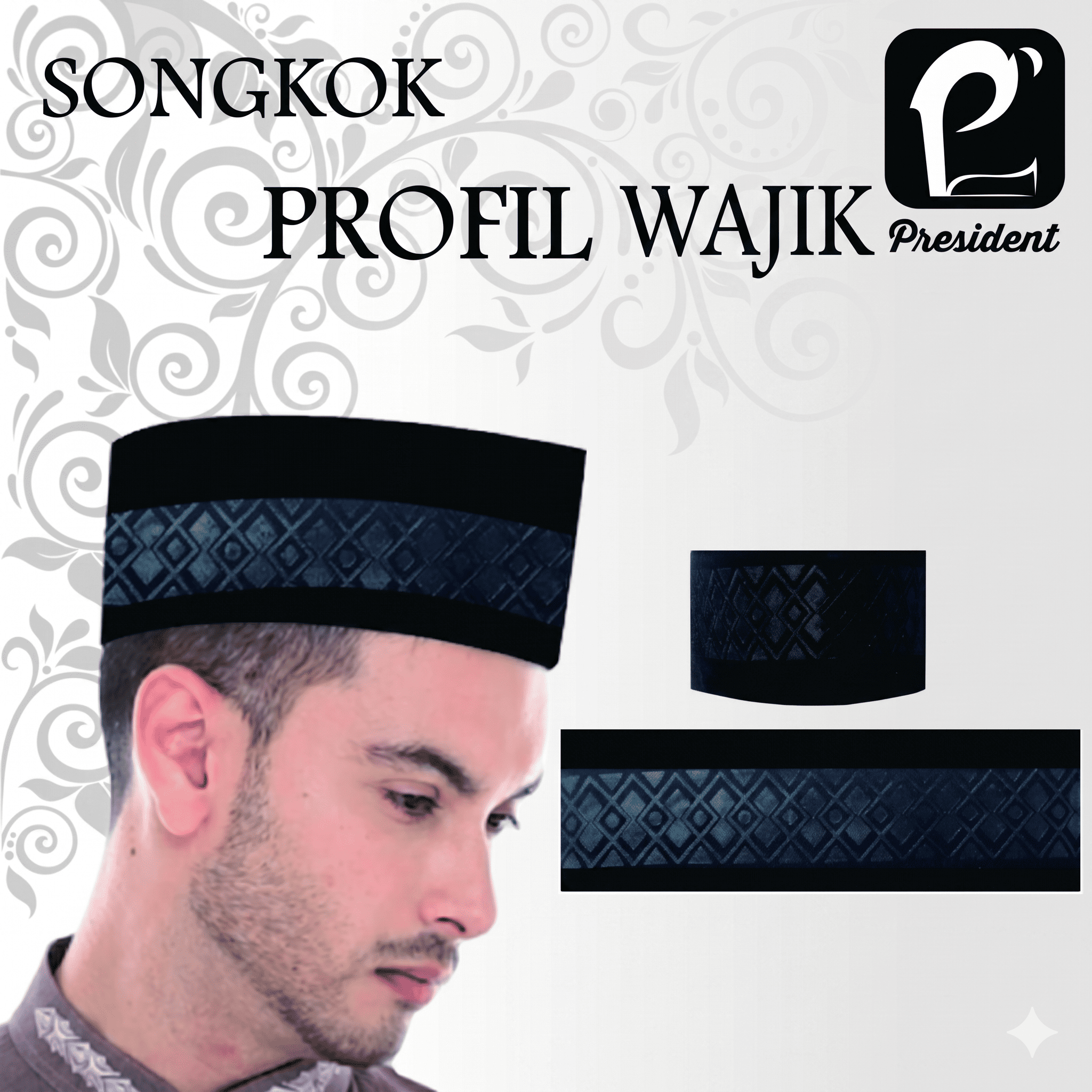 Songkok President Profil Wajik
